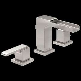 Delta Ara(R): Two Handle Widespread Channel Bathroom Faucet, 3568LF-SSMPU