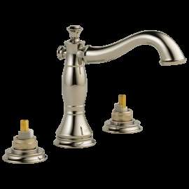 Delta Cassidy(R): Two Handle Widespread Bathroom Faucet - Less Handles, 3597LF-PNMPU-LHP