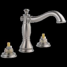 Delta Cassidy(R): Two Handle Widespread Bathroom Faucet - Less Handles, 3597LF-SSMPU-LHP