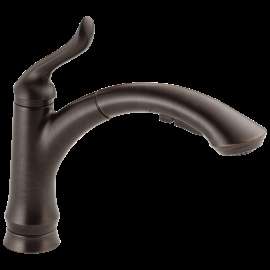Delta Linden(TM): Single Handle Pull-Out Kitchen Faucet, 4353-RB-DST