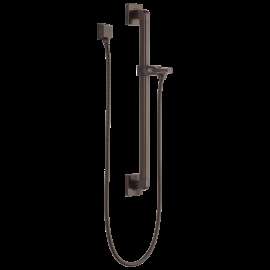 Delta Universal Showering Components: Adjustable Slide Bar / Grab Bar Assembly with Elbow, 51500-RB