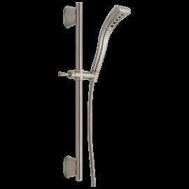 Delta Universal Showering Components: H2OKinetic(R) Single-Setting Slide Bar Hand Shower, 51579-SS