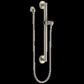 Delta Universal Showering Components: Adjustable Slide Bar / Grab Bar Assembly with Elbow, 51600-SS