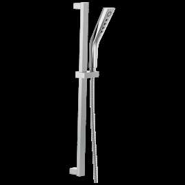 Delta Universal Showering Components: H2OKinetic(R) 3-Setting Slide Bar Hand Shower, 51799-PR