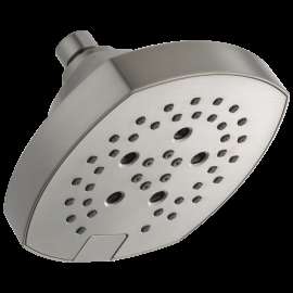 Delta Universal Showering Components: H2OKinetic(R) 5-Setting Shower Head, 52663-SS