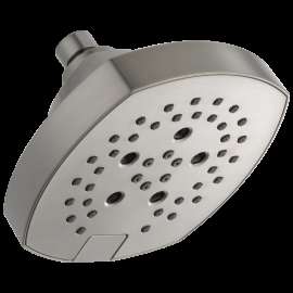 Delta Universal Showering Components: H2OKinetic(R) 5-Setting Shower Head, 52663-SS-PR