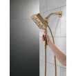 Delta Universal Showering Components: H2Okinetic(R) In2ition(R) 4-Setting Two-In-One Shower, 58473-CZ-PR25
