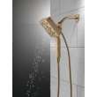 Delta Universal Showering Components: H2Okinetic(R) In2ition(R) 4-Setting Two-In-One Shower, 58473-CZ-PR25
