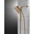 Delta Universal Showering Components: H2Okinetic(R) In2ition(R) 4-Setting Two-In-One Shower, 58473-CZ-PR25