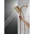 Delta Universal Showering Components: H2Okinetic(R) In2ition(R) 4-Setting Two-In-One Shower, 58473-CZ-PR25