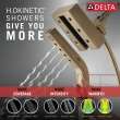 Delta Universal Showering Components: H2Okinetic(R) In2ition(R) 4-Setting Two-In-One Shower, 58473-CZ-PR25