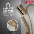Delta Universal Showering Components: H2Okinetic(R) In2ition(R) 4-Setting Two-In-One Shower, 58473-CZ-PR25