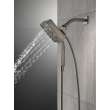 Delta Universal Showering Components: H2Okinetic(R) In2ition(R) 4-Setting Two-in-One Shower, 58473-KS-PR25