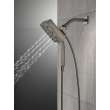 Delta Universal Showering Components: H2Okinetic(R) In2ition(R) 4-Setting Two-in-One Shower, 58473-KS-PR25
