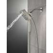 Delta Universal Showering Components: H2OKinetic(R) In2ition(R) 4-Setting Two-in-One Shower, 58473-SS-PR25