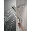 Delta Universal Showering Components: H2OKinetic(R) In2ition(R) 4-Setting Two-in-One Shower, 58473-SS-PR25