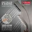 Delta Universal Showering Components: H2OKinetic(R) In2ition(R) 4-Setting Two-in-One Shower, 58473-SS-PR25