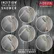 Delta Universal Showering Components: H2OKinetic(R) In2ition(R) 4-Setting Two-in-One Shower, 58473-SS-PR25