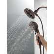 Delta Universal Showering Components: H2OKinetic(R) In2ition(R) 5-Setting Two-in-One Shower, 58480-RB25-PK
