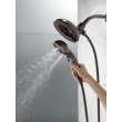 Delta Universal Showering Components: H2OKinetic(R) In2ition(R) 5-Setting Two-in-One Shower, 58480-RB25-PK