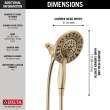 Delta Universal Showering Components: In2ition(R) HSSH 1.75 GPM 4-Setting, 58499-CZ