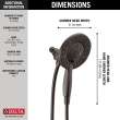 Delta Universal Showering Components: In2ition(R) HSSH 1.75 GPM 4-Setting, 58499-RB