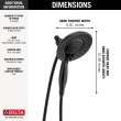 Delta Universal Showering Components: In2ition(R) 5-Setting Two-in-One Shower, 58569-BL-PK