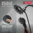 Delta Universal Showering Components: In2ition(R) 5-Setting Two-in-One Shower, 58569-BL-PK
