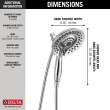 Delta Universal Showering Components: In2ition(R) 5-Setting Two-in-One Shower, 58569-PK
