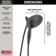 Delta Universal Showering Components: In2ition(R) 5-Setting Two-in-One Shower, 58569-RB-PK