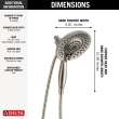 Delta Universal Showering Components: In2ition(R) 5-Setting Two-In-One Shower, 58569-SS-PR-PK