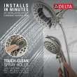 Delta Universal Showering Components: In2ition(R) 5-Setting Two-In-One Shower, 58569-SS-PR-PK