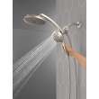 Delta Universal Showering Components: PivotPro(TM) 3-in-1 Combination Shower, 58600-SS-PR25