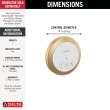 Delta Universal Showering Components: Round Exterior Steam Control, 5CN-220R-CZ-PR