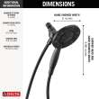 Delta Universal Showering Components: In2ition(R) 4-Setting Two-in-One Shower, 75490BL