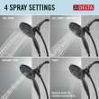 Delta Universal Showering Components: In2ition(R) 4-Setting Two-in-One Shower, 75490BL