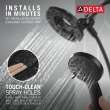 Delta Universal Showering Components: In2ition(R) 4-Setting Two-in-One Shower, 75490BL