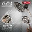 Delta Universal Showering Components: In2ition(R) 4-Setting Two-in-One Shower, 75490SN