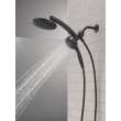 Delta Universal Showering Components: PivotPro(TM) 3-in-1 Combination Shower with TouchClean(R) Spray Face, 75648BL