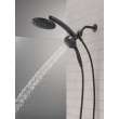 Delta Universal Showering Components: PivotPro(TM) 3-in-1 Combination Shower with TouchClean(R) Spray Face, 75648BL