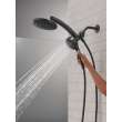 Delta Universal Showering Components: PivotPro(TM) 3-in-1 Combination Shower with TouchClean(R) Spray Face, 75648BL