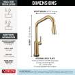 Delta Cordova(TM): Touch2O(R) Technology Kitchen Faucet with Touchless Technology, 9085TL-CZ-PR-DST