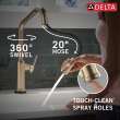Delta Cordova(TM): Touch2O(R) Technology Kitchen Faucet with Touchless Technology, 9085TL-CZ-PR-DST