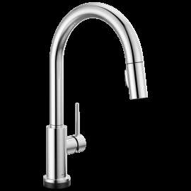 Delta Trinsic(R): Single Handle Pull-Down Kitchen Faucet with Touch<sub>2</sub>O(R) Technology, 9159T-DST