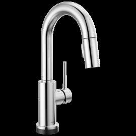 Delta Trinsic(R): Single Handle Pull-Down Bar / Prep Faucet with Touch<sub>2</sub>O(R) Technology, 9959T-DST
