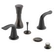 Delta Lahara(R): Metal Lever Handle Set - 2H Bathroom, H238RB