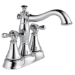 Delta Cassidy(R): Metal Cross Handle Set - Deck Mount Bathroom & Bidet, H295