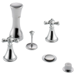 Delta Cassidy(R): Metal Cross Handle Set - Deck Mount Bathroom & Bidet, H295