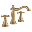 Delta Cassidy(R): Metal Cross Handle Set - Deck Mount Bathroom & Bidet, H295CZ