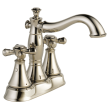 Delta Cassidy(R): Metal Cross Handle Set - Deck Mount Bathroom & Bidet, H295PN